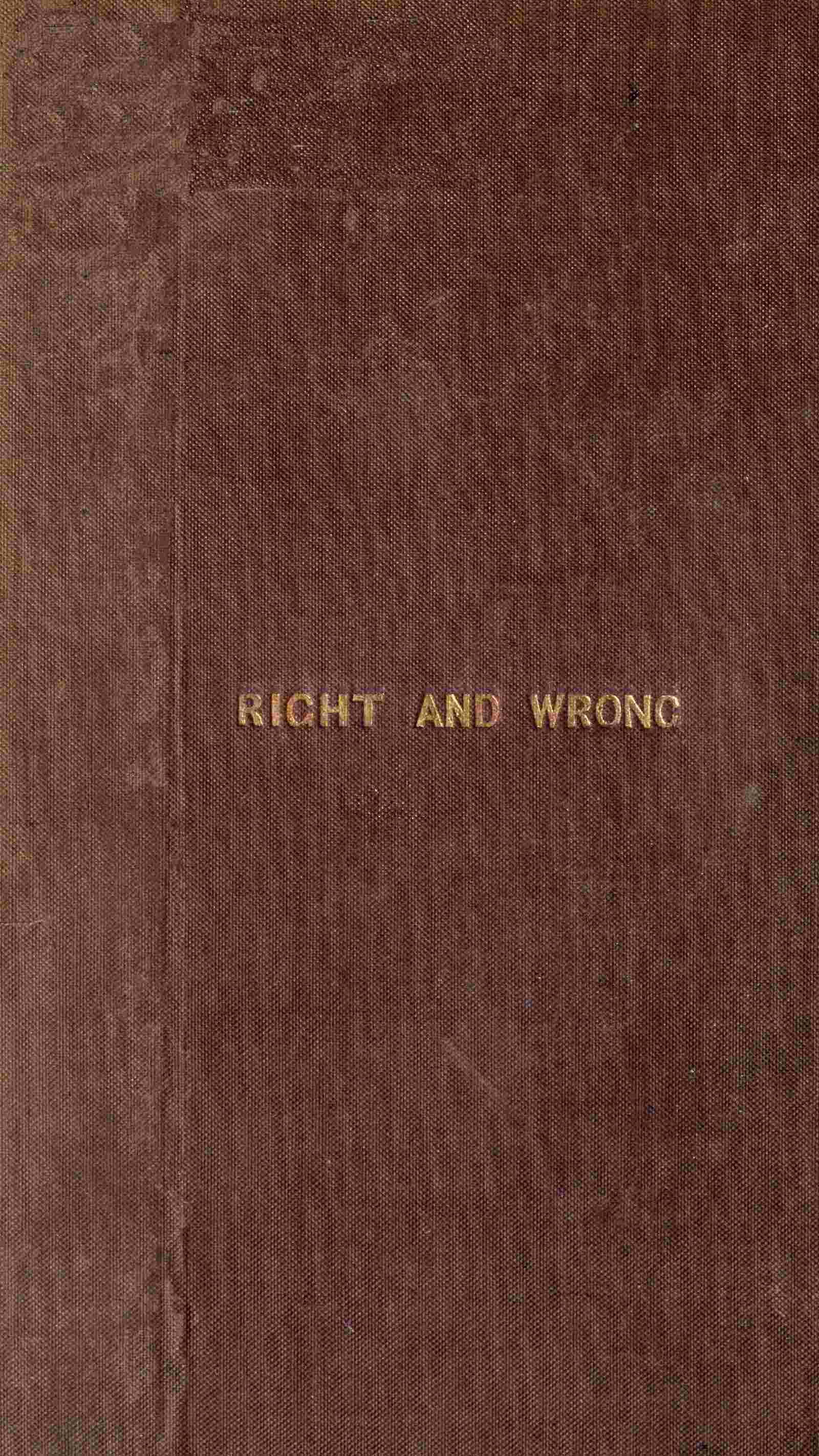 Right and wrong in Massachusetts cover