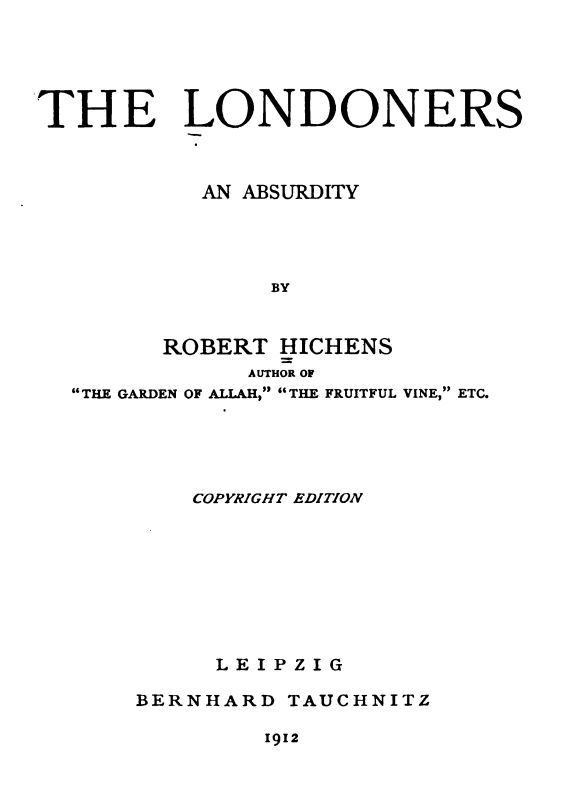 The Londoners cover