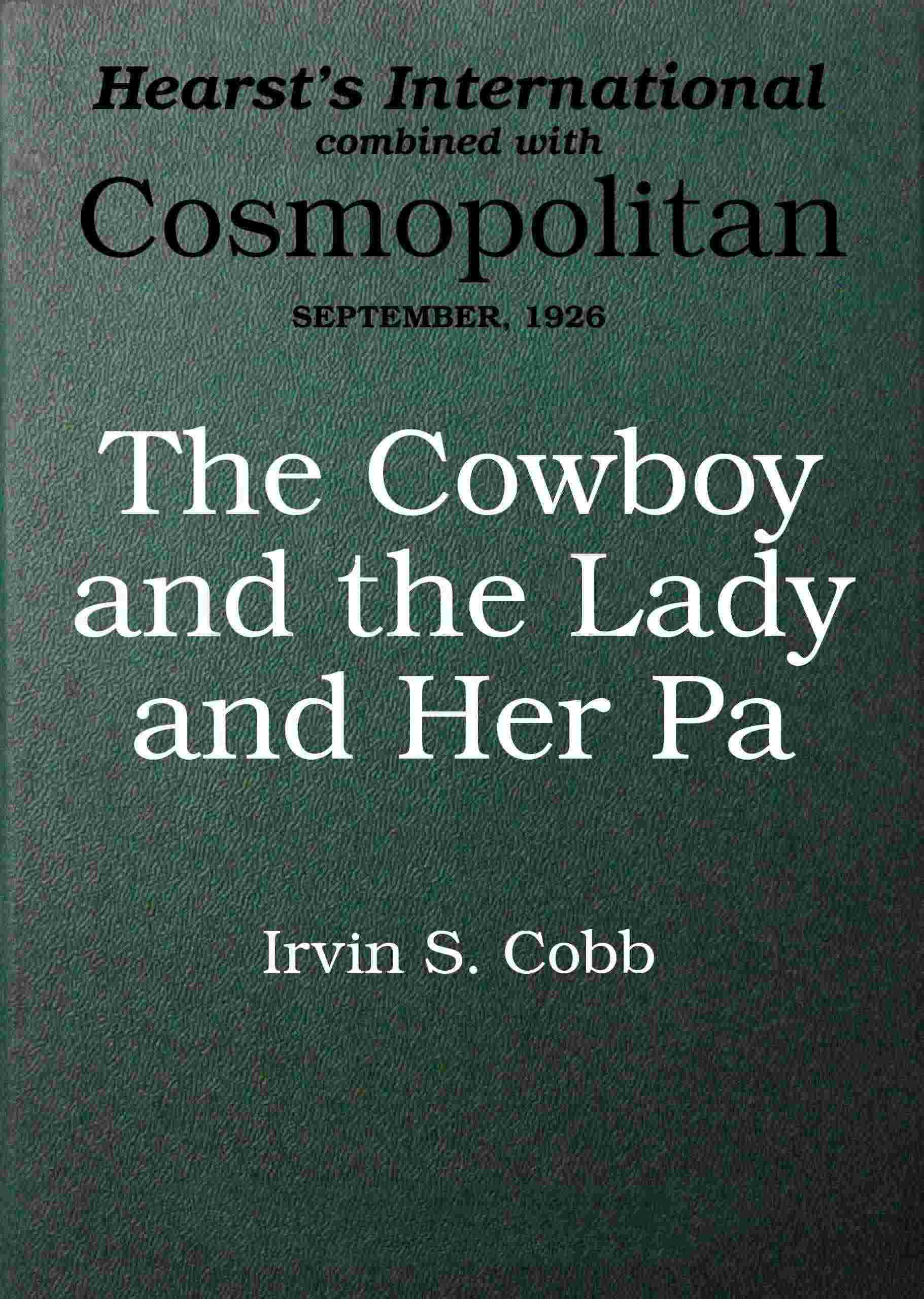 The cowboy and the lady and her pa cover