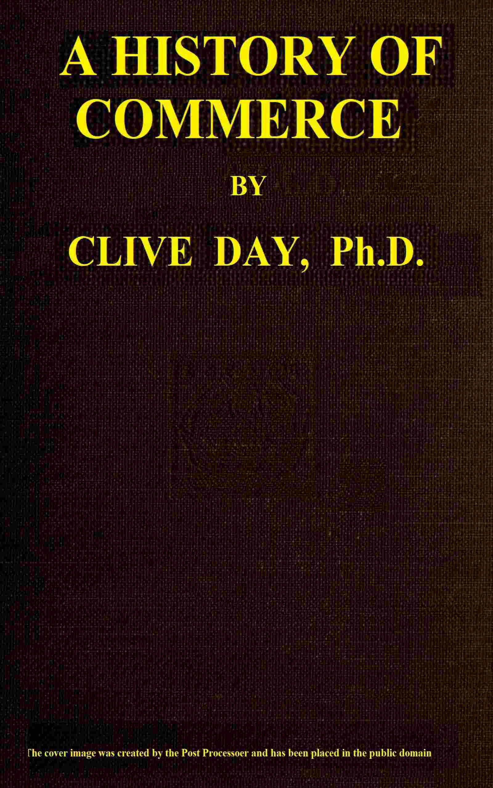 A history of commerce cover