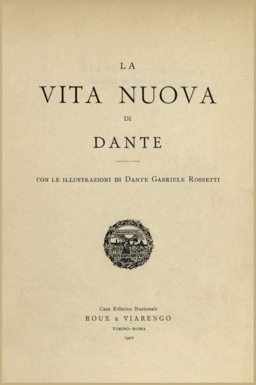 La vita nuova cover