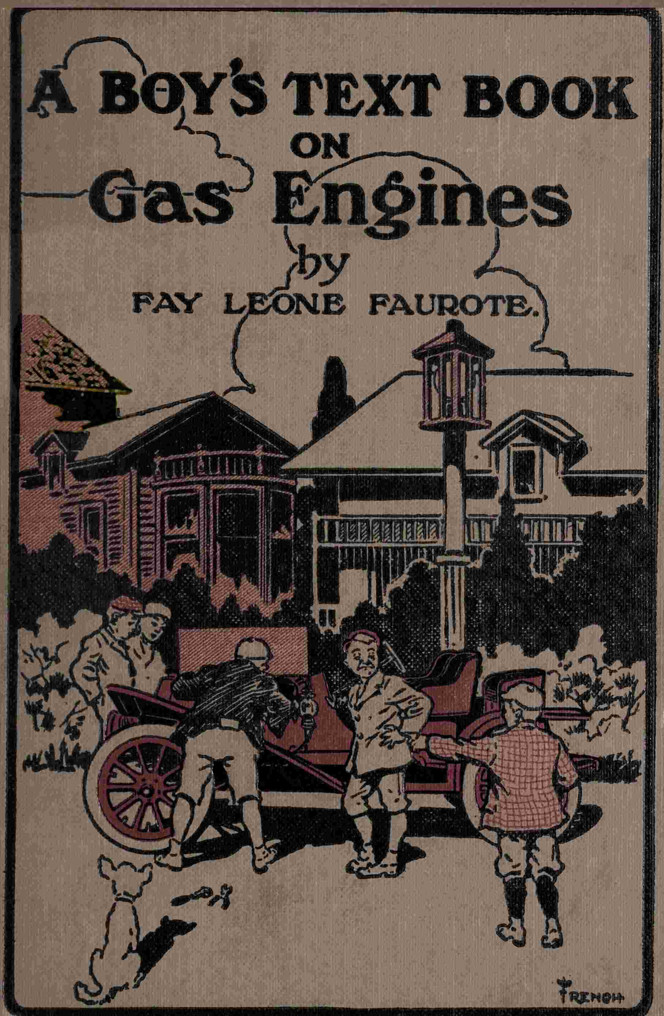 A boy's text book on gas engines cover