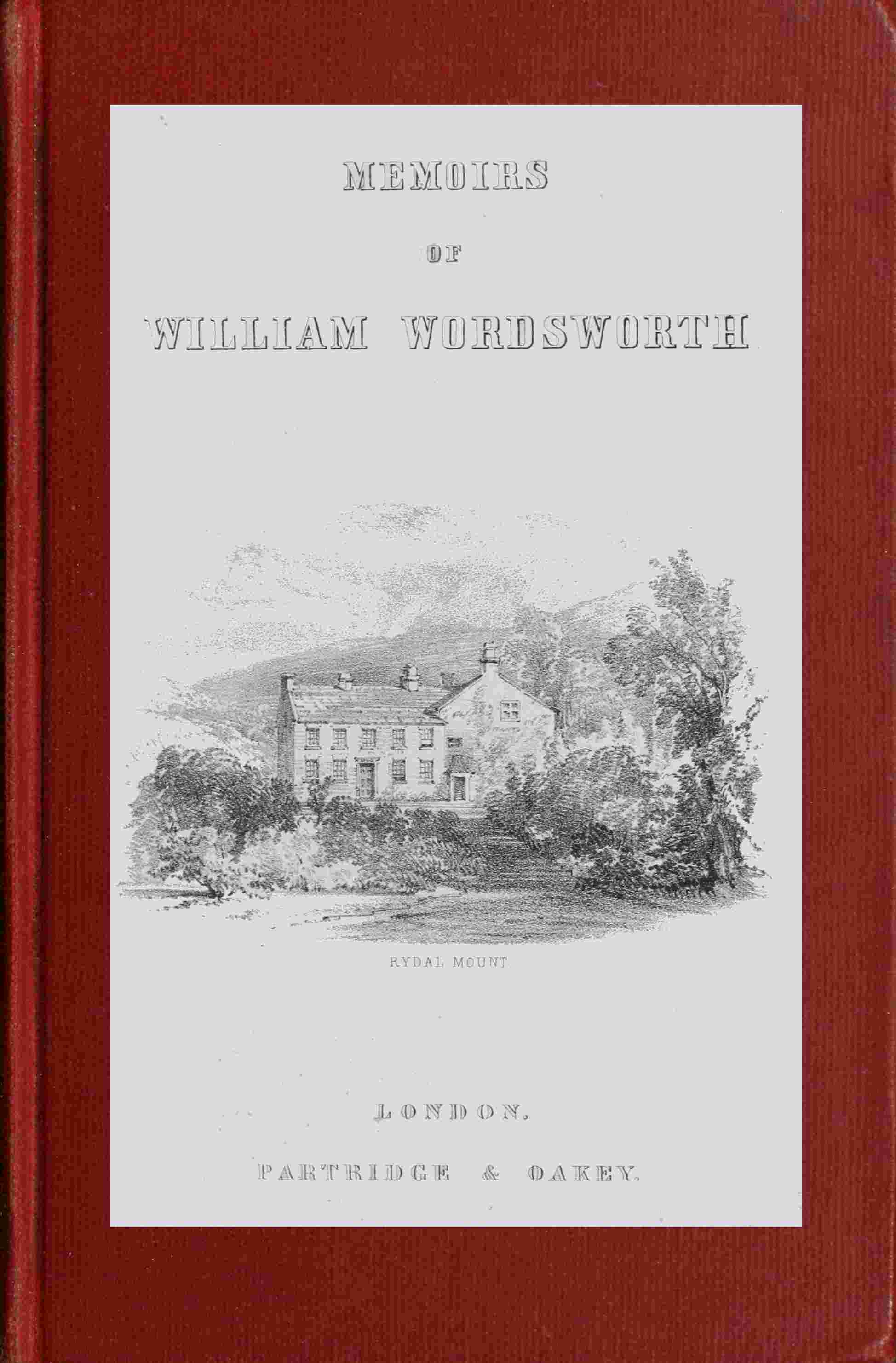 Memoirs of William Wordsworth cover