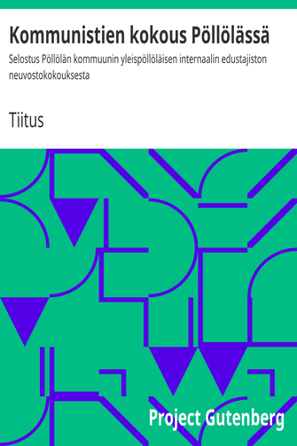 Kommunistien kokous Pöllölässä cover