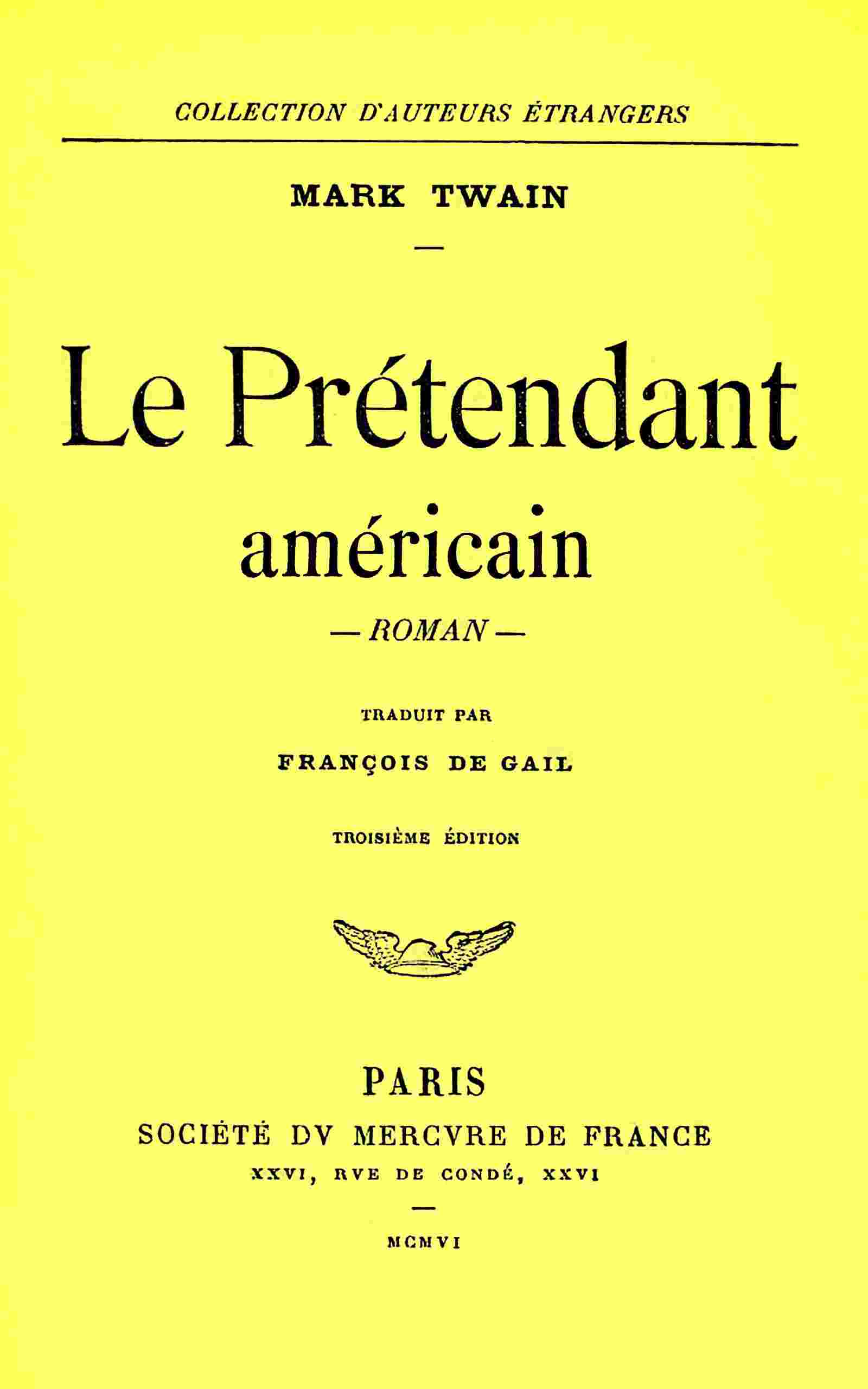 Le prétendant américain cover