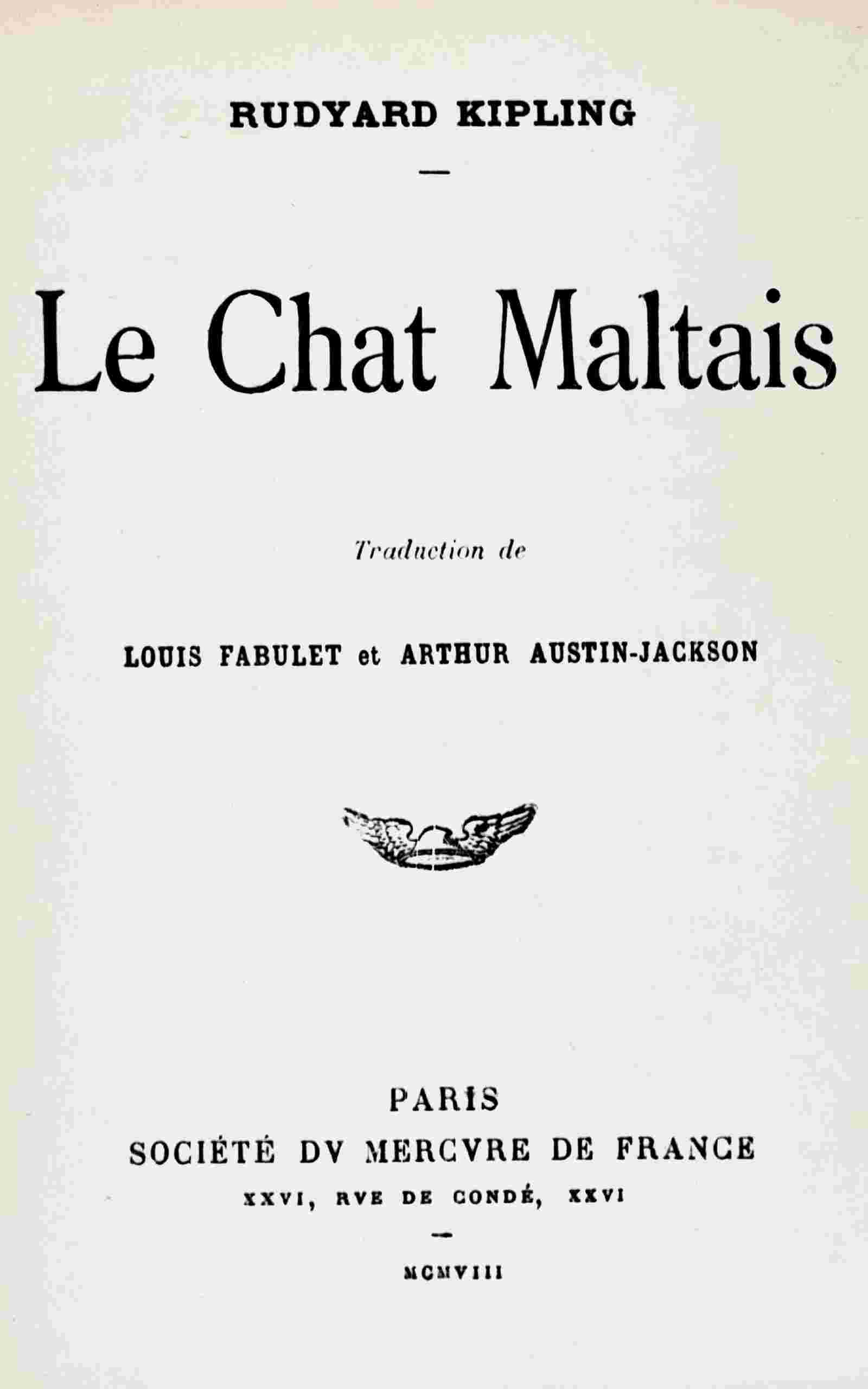 Le Chat Maltais cover