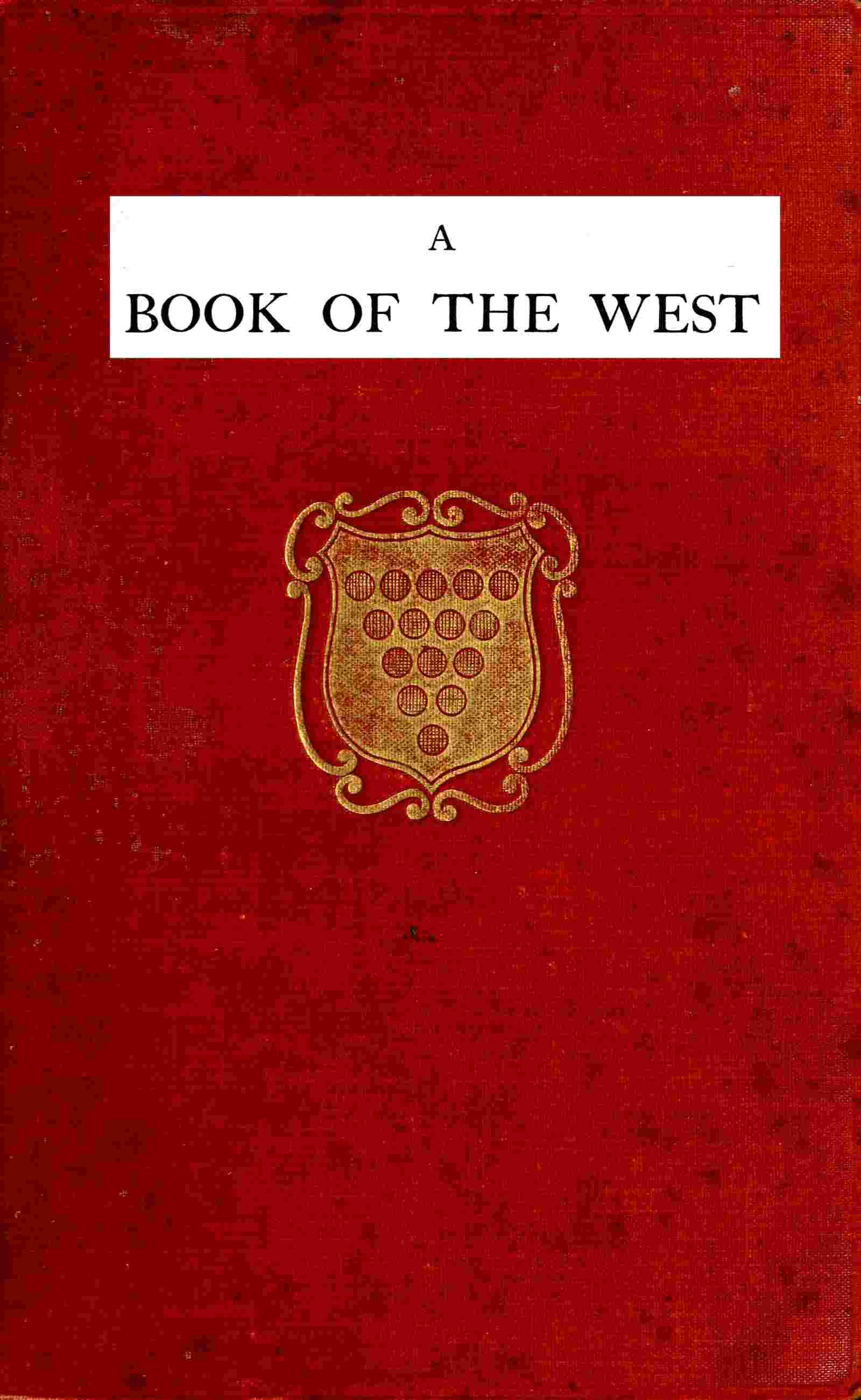 A book of the west. Volume 2, Cornwall cover