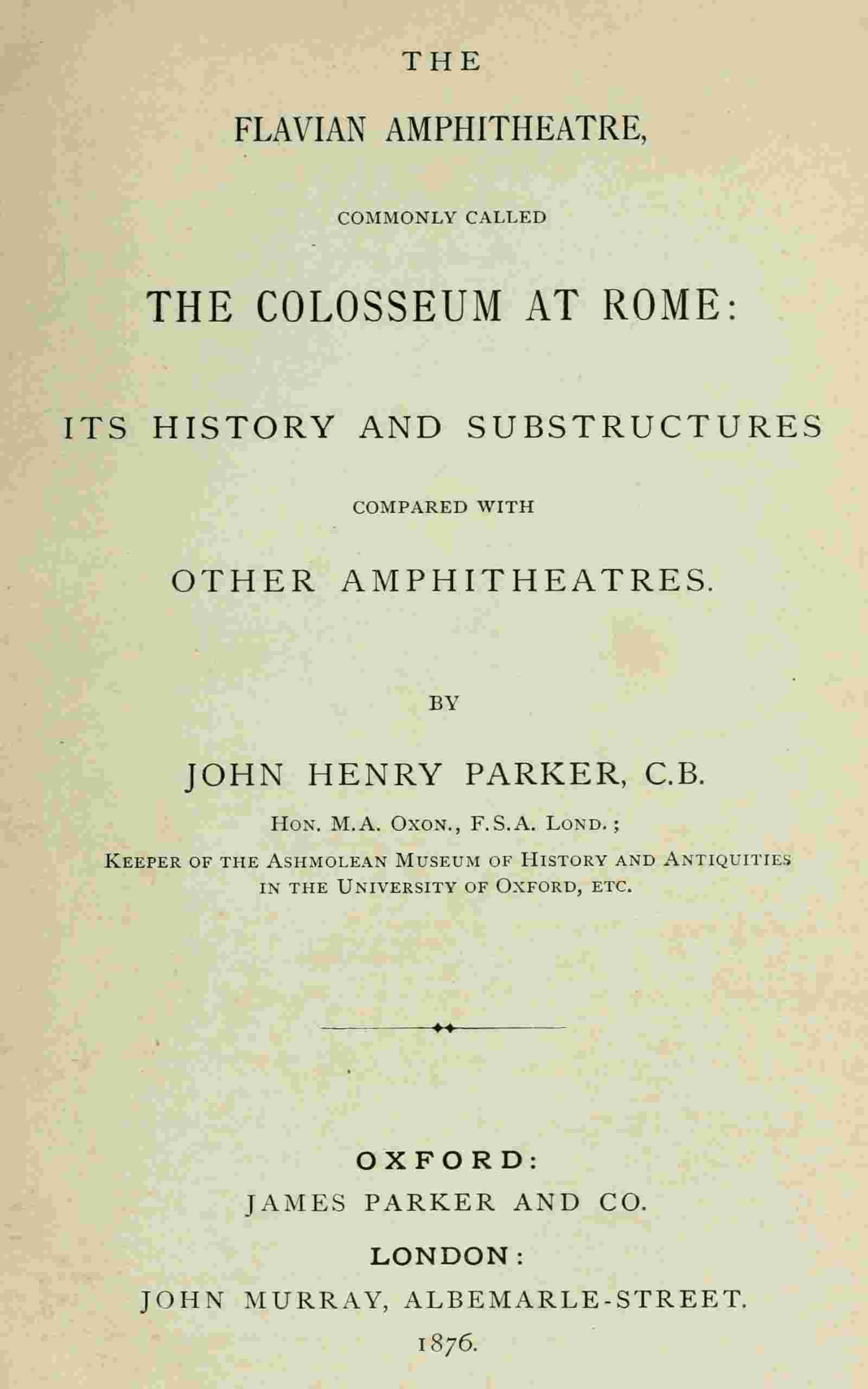 The archæology of Rome, Part 7 cover