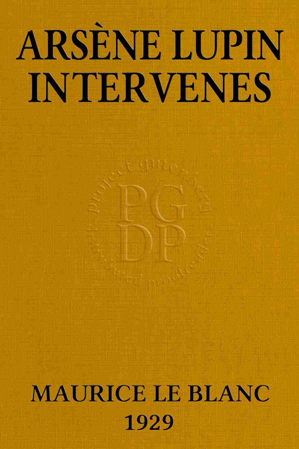 Arsène Lupin intervenes cover
