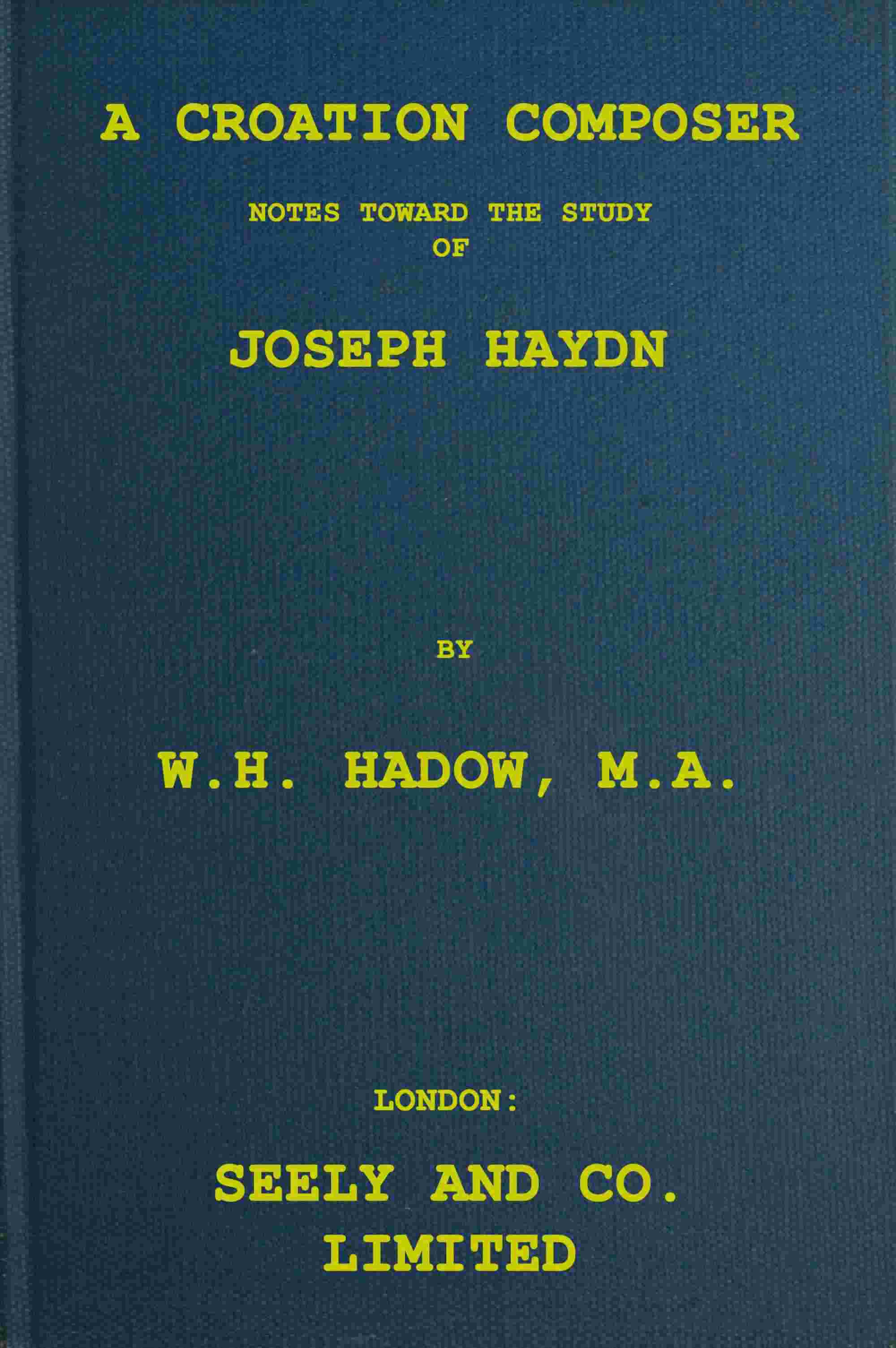 A Croatian composer cover