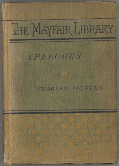 Speeches: Literary and Social cover