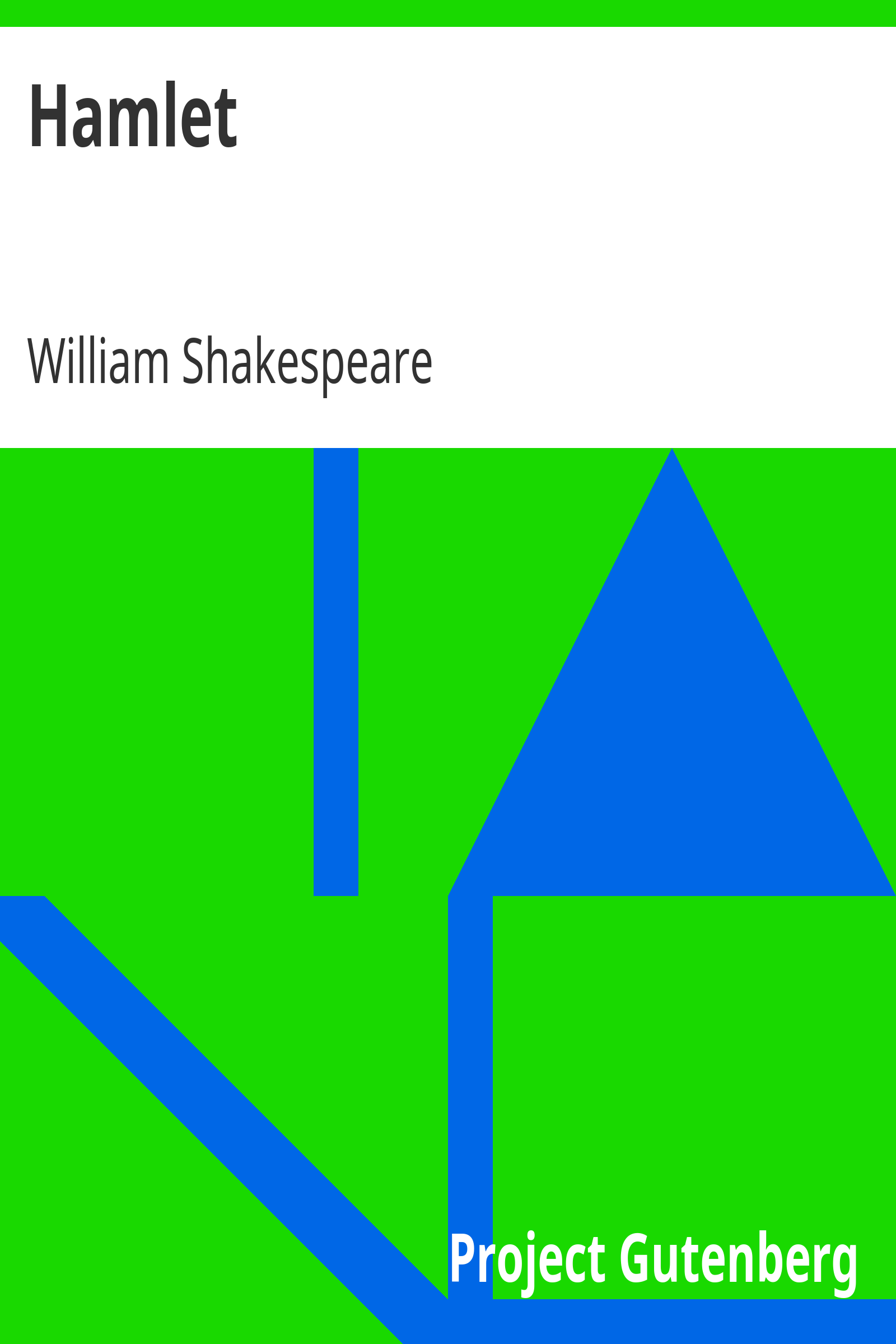 Hamlet / The First ('Bad') Quarto cover