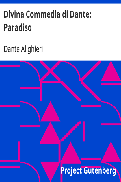 Divina Commedia di Dante: Paradiso cover